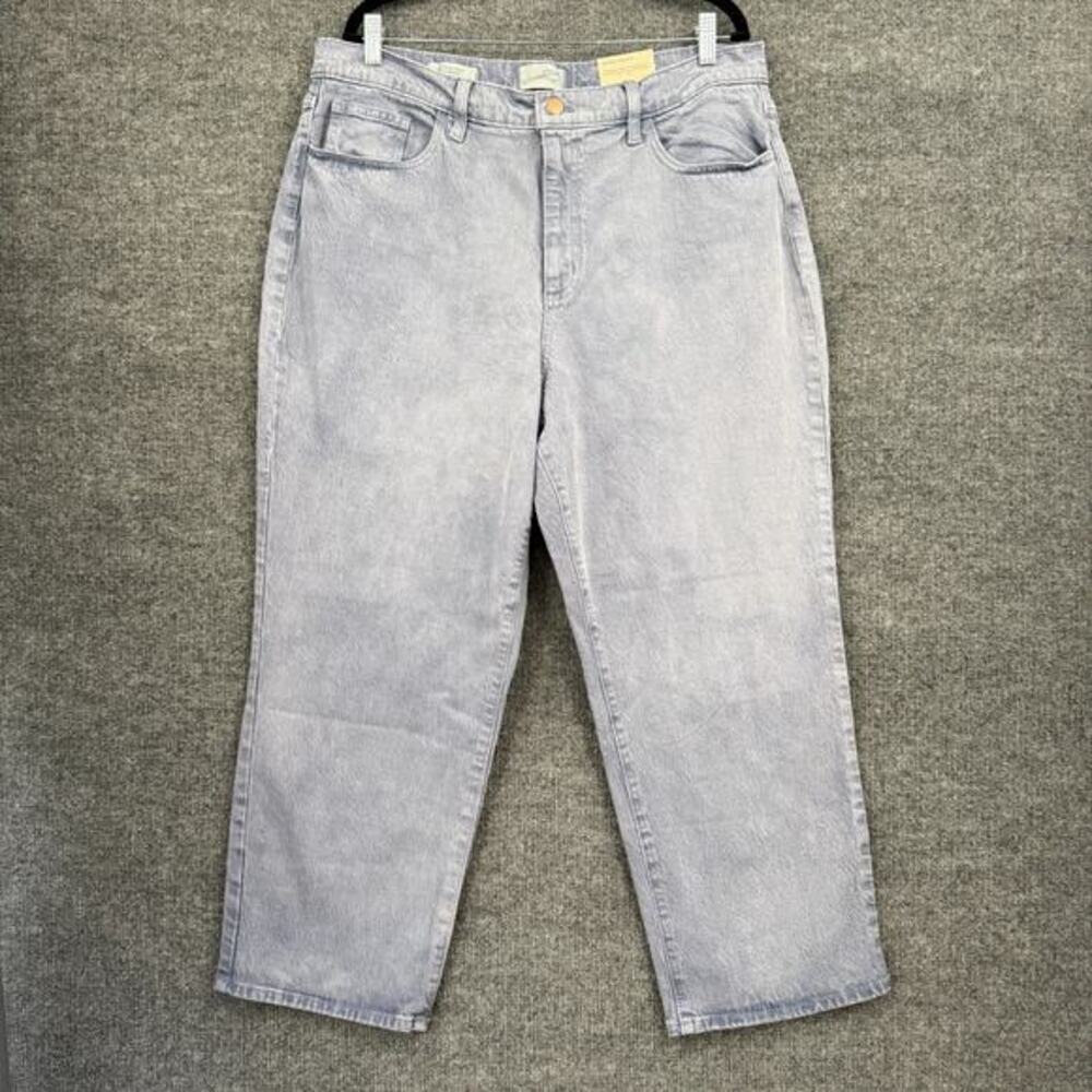 Universal Thread Womens Vintage Straight Ankle Crop Jeans Size 16 Blue Stretch